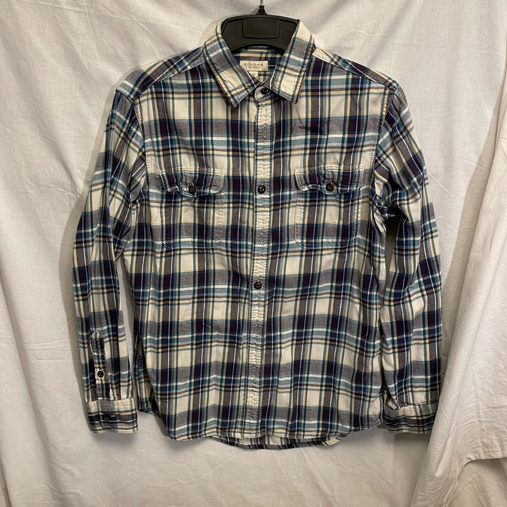 Sonoma Men’s M Long Sleeve Flannel Shirt